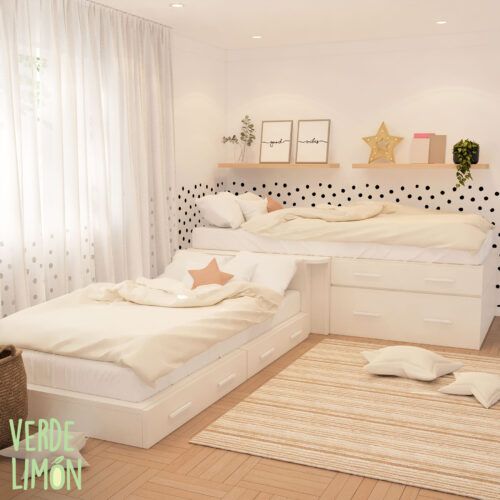 cama en esquina montesori