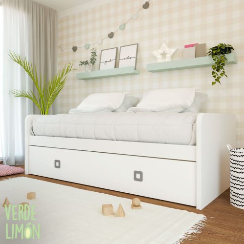 Cama nido con somier de arrastre