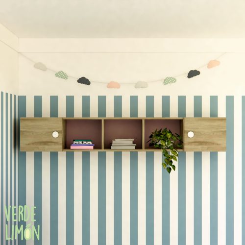 Estante cubo con puerta