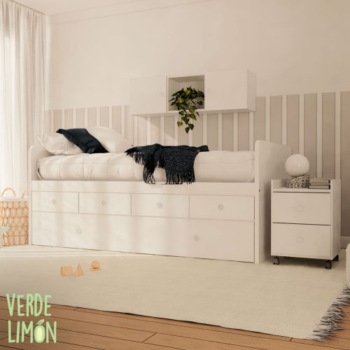 cama nido 4 cajones compacta