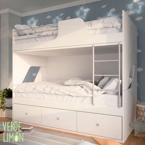 cama litera 3 cajones juvenil