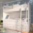 cama litera con escalera extraible