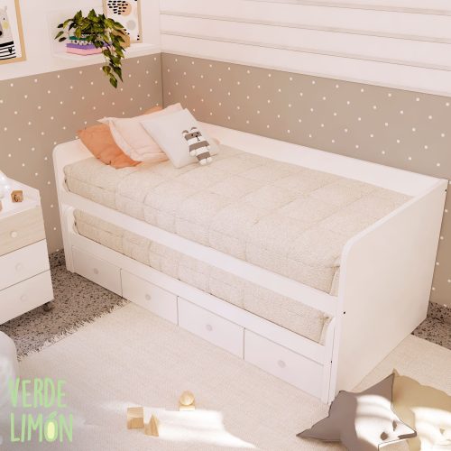 cama compacta 4 cajones