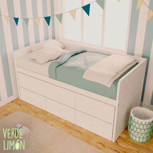 cama nido 6 cajones