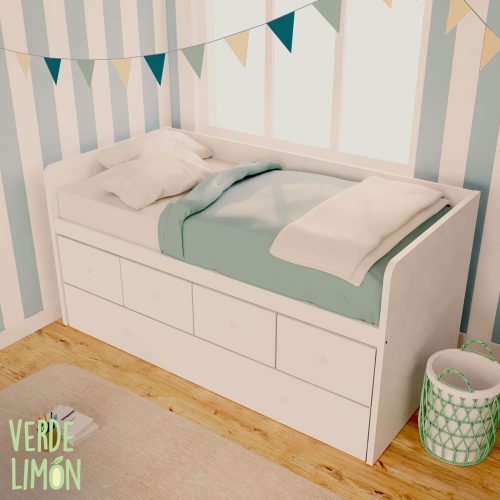cama nido con cama y cajones