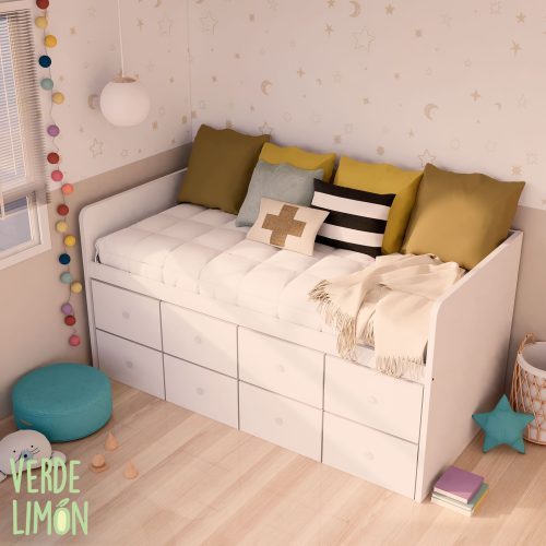 cama nido 8 cajones