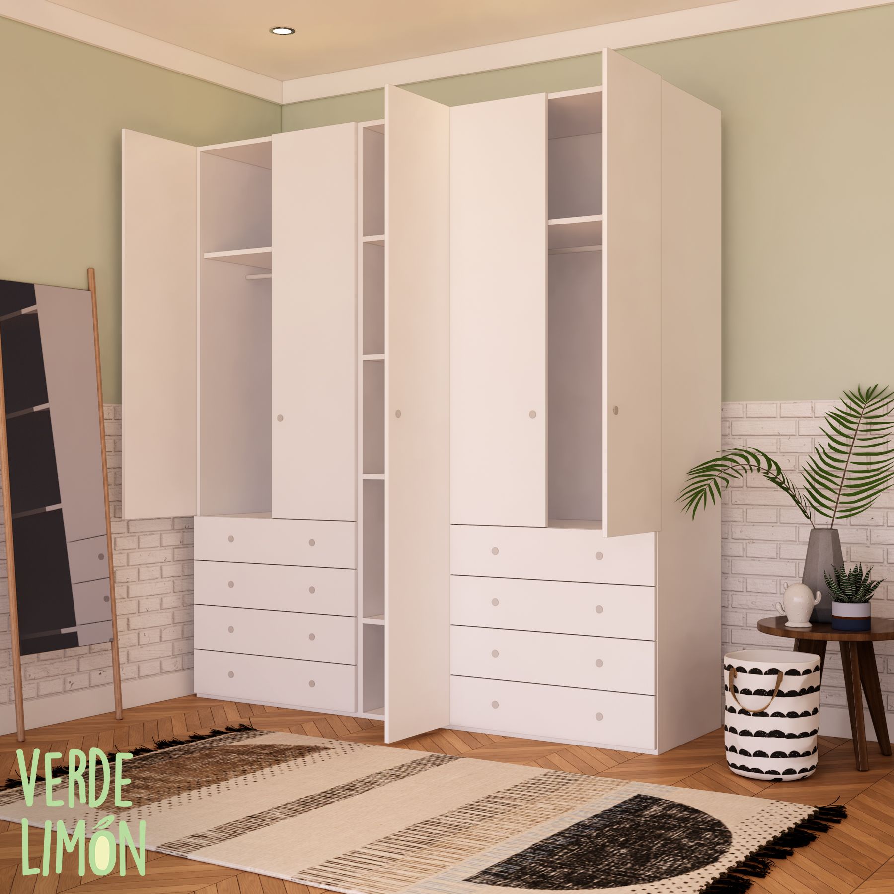 Armario 5 Puertas + 8 Cajones - Imagen 2