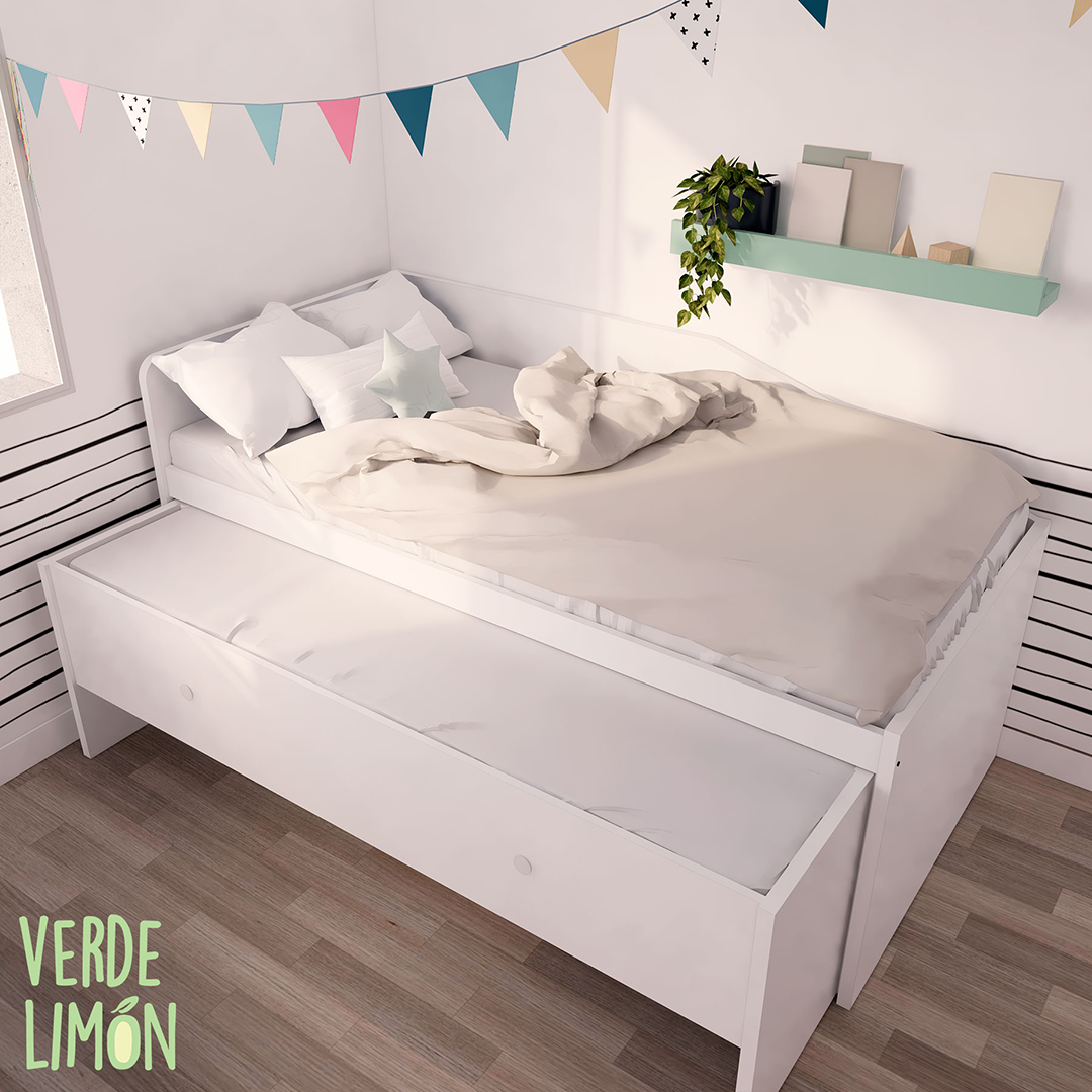Cama compacta FELIPE FT con 2 cajones - Imagen 2