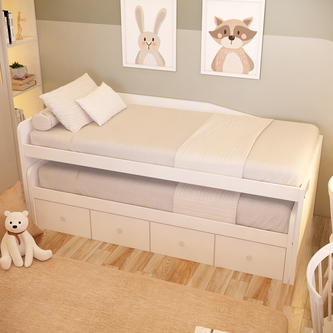 Cama compacta FELIPE con 4 contenedores - Imagen 2