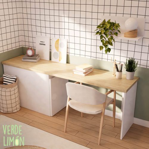 mesa de estudio con modulo puerta Felipe