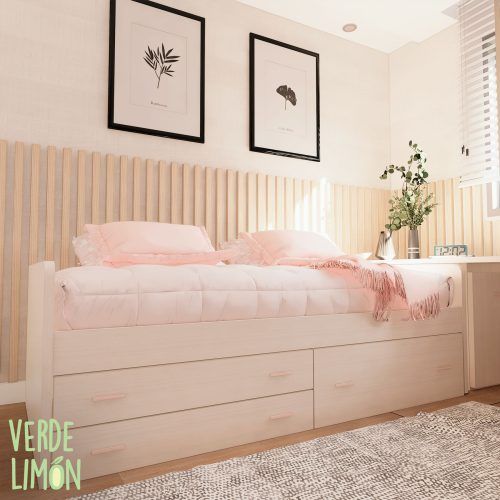 Cama nido Cecille 2 2 cajones 1 baul