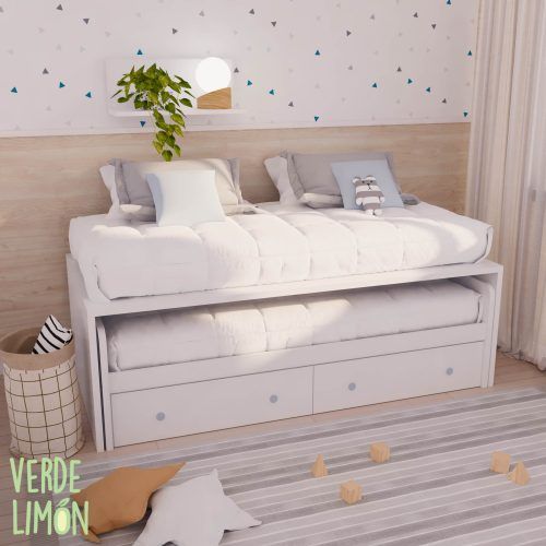 Cama compacta Charo 2 cajones