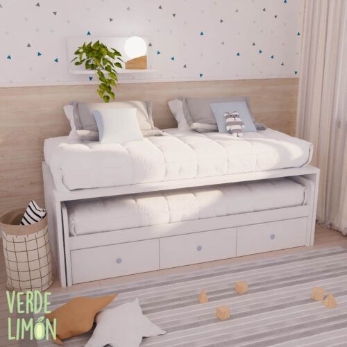 cama compacta 3 contenedores