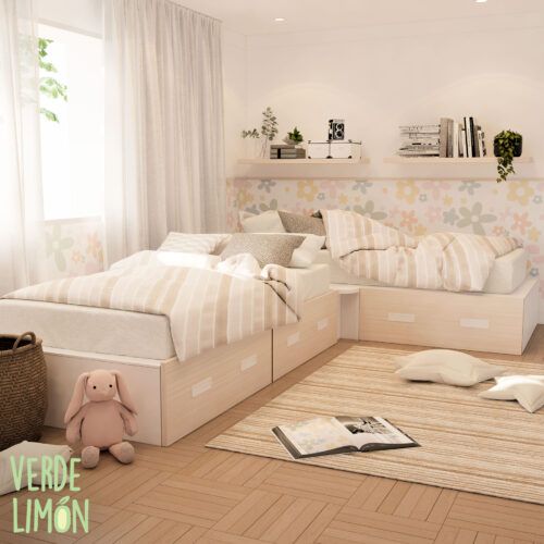 Cama en esquina