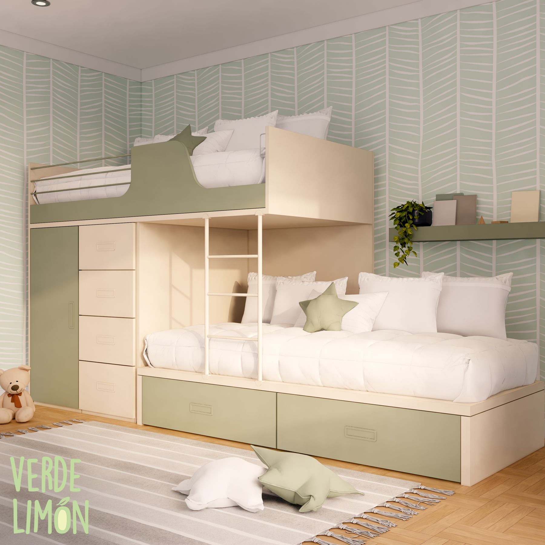 Cama Tren Nehuen Armario Xinfonier - Imagen 6