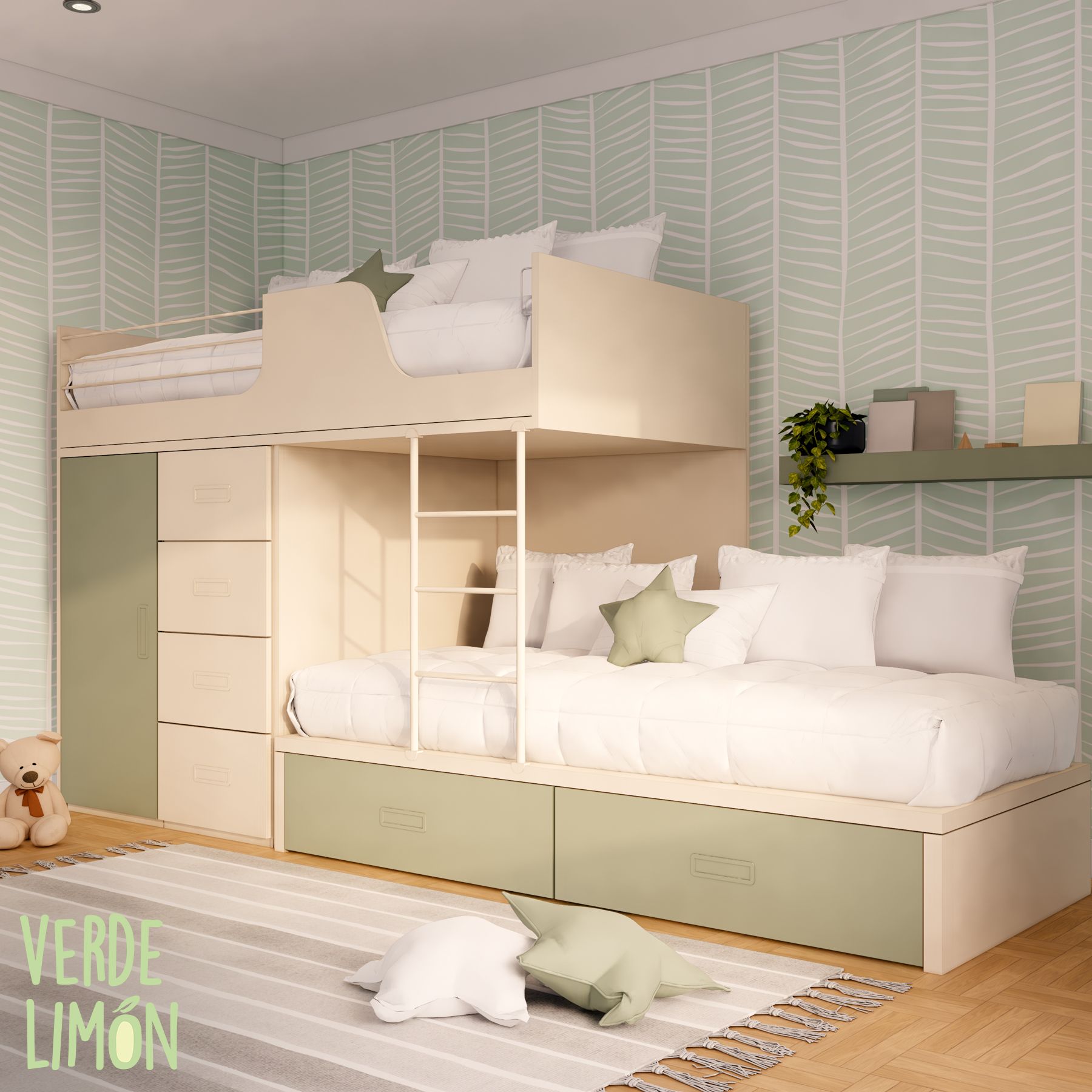 Cama Tren Nehuen Armario Xinfonier - Imagen 5