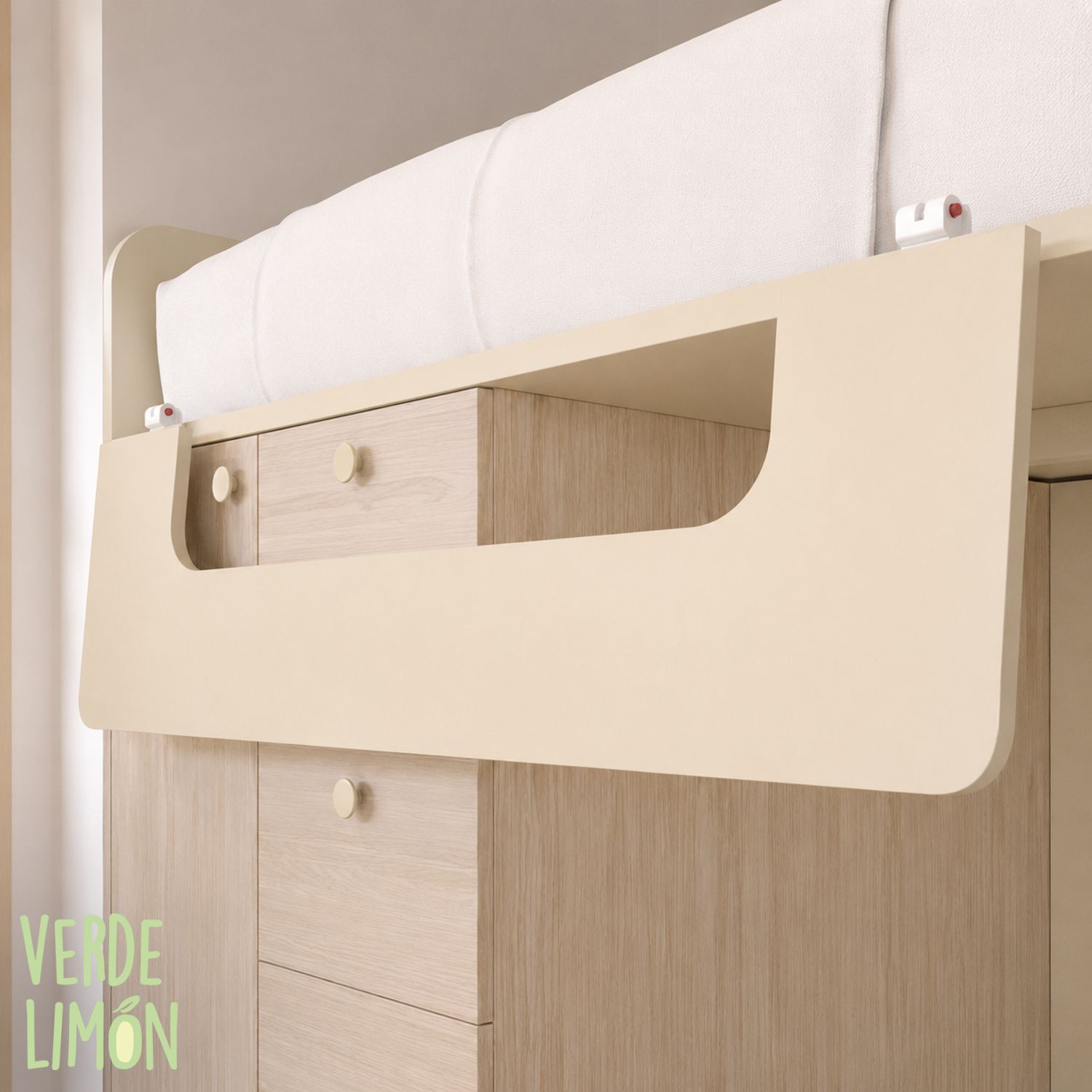Cama Litera ALI con barandilla rebatible - Imagen 3