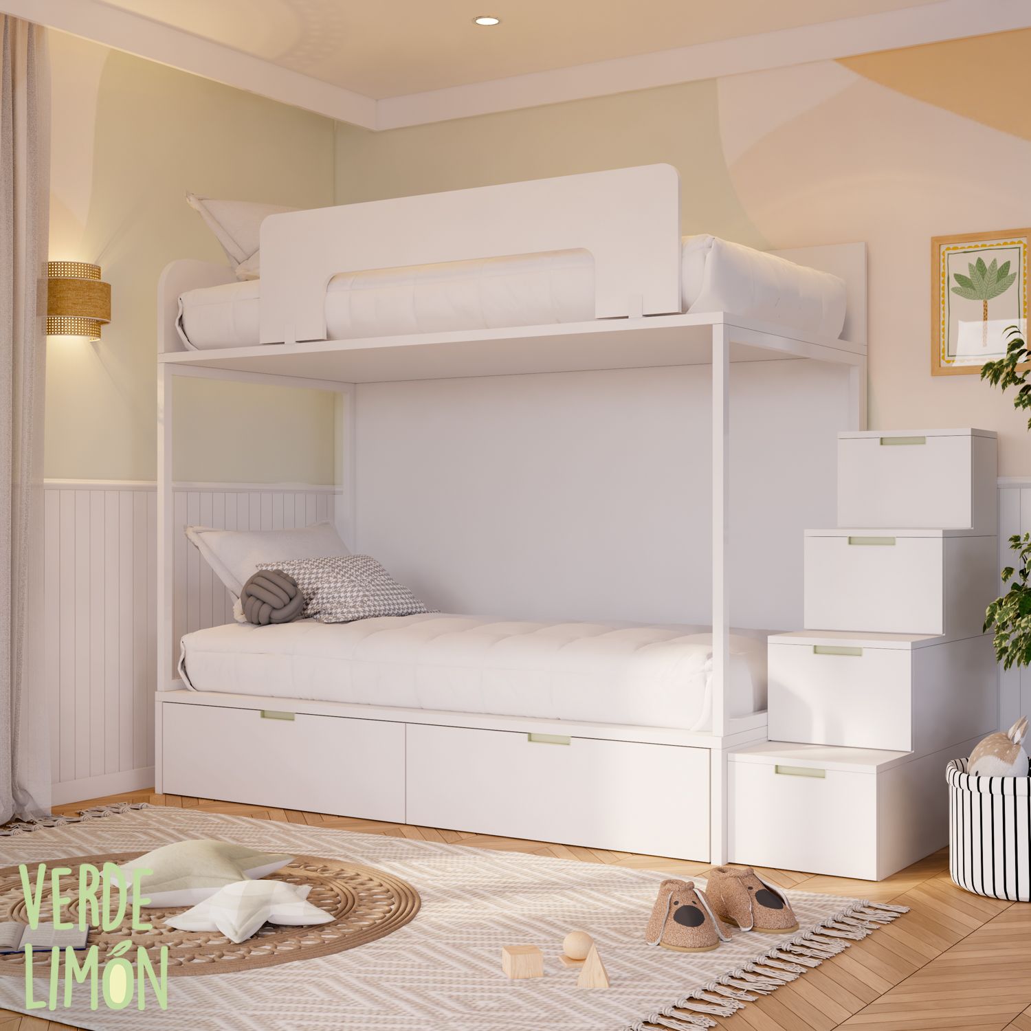 Cama Litera ALI con barandilla rebatible - Imagen 6